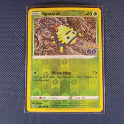 Pokemon Cards - Ditto Unpealed Spinarak Reverse Holo 006/078 - Pokemon Go - M/NM - Image 1
