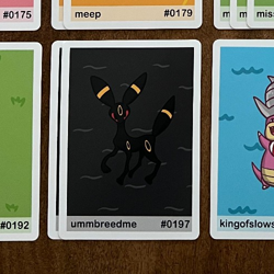 TRACKED & INSURED Pookiemoot Ummbreedme card - Umbreon Pokemon parody - Image 1