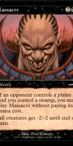 Massacre LP Light Play Nemesis MTG [8332] - Image 1