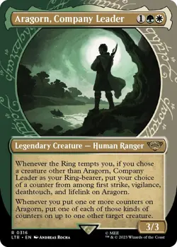 Foil - Aragorn, Company Leader (Showcase) - 316 / NM / English MTG - Image 1