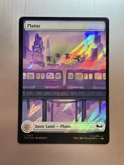 Plains - 305 - MTG: Teenage Mutant Ninja Turtles - Rooftop Land - Surge Foil - Image 1