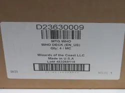MTG Magic The Gathering DR WHO sealed box Commander deck NEW - Image 2