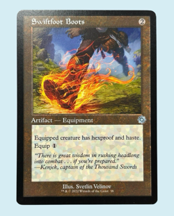 Swiftfoot Boots, The Brothers' War, NM Near Mint, Magic The Gathering MTG - Image 1