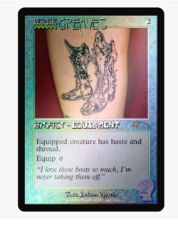 Lightning Greaves (1662) - Foil - Brain Dead Staples Secret Lair MTG - Image 1