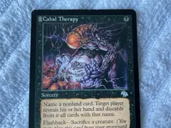 Magic the Gathering MTG 1x Cabal Therapy Judgment MP/HP - Image 2