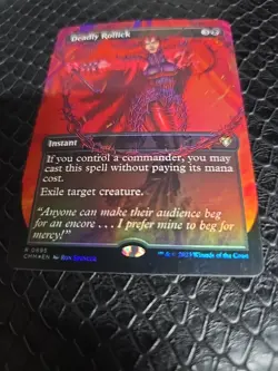 Deadly Rollick - BORDERLESS FOIL - NM - MTG - Image 1