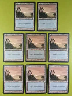 8 Swamp (Vertical Log) Tempest Magic the Gathering MTG 8 - Image 1