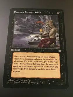 MTG Ice Age Demonic Consultation LP - Image 1