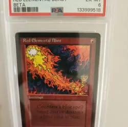 MTG: Red Elemental Blast - Beta Edition - PSA 6 - English - Image 4