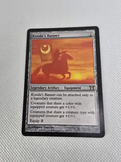 Wizards Konda's Banner Champions of Kamigawa Legendary Artifact Rare Regular MTG - Image 1