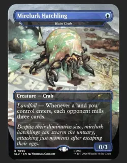 Mirelurk Hatchling #7095 (NM) (Rainbow Foil) Secret Lair Fallout SLD Magic MTG - Image 1