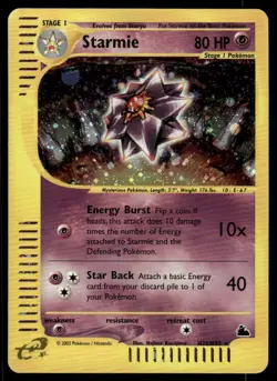 *FRI NIGHT* Starmie H28/H32 Holo Skyridge Holo Rare - Image 1