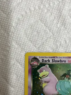 2000 Pokemon Team Rocket Dark Slowbro Holo 12/82 Free Shipping - Image 2