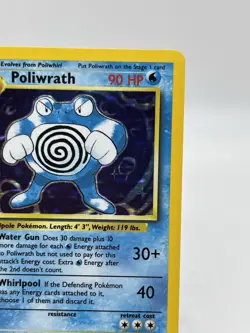 Pokemon TCG Poliwrath 13/102 Holo Rare Base Set Unlimited WOTC Vintage 1999 NM - Image 4