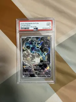 Pokemon Thundurus 209 Scarlet & Violet Pokemon Center Promo Holo PSA 9 2025 Eng - Image 1