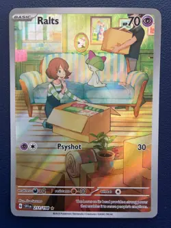 Pokemon: Ralts 211/198- Scarlet & Violet- Illustration Rare Holo - Image 1