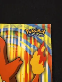 2000 Topps Pokemon TV Charmander #04 Stick-Ons Sticker 10 of 10 Blue Logo - Image 4