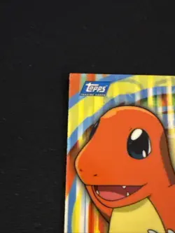 2000 Topps Pokemon TV Charmander #04 Stick-Ons Sticker 10 of 10 Blue Logo - Image 5