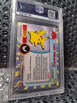 Pokemon Topps Chrome Pikachu #25 PSA 7 - Image 4
