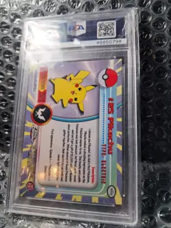 Pokemon Topps Chrome Pikachu #25 PSA 7 - Image 5