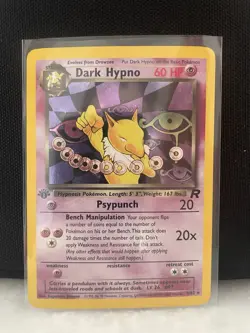 Pokemon TCG - Dark Hypno 9/82 FIRST EDITION Team Rocket Holo - MP - Image 1