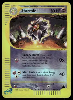 *FRI NIGHT* Starmie 30/144 Reverse Holo Skyridge Rare - Image 1