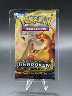 Pokemon Sun & Moon Unbroken Bonds Sleeved Booster Pack Charizard Reshiram SEALED - Image 1