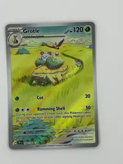 Pokemon Grotle 164/162 SV05: Temporal Forces Illustration Rare Holo HP 120 - Image 3