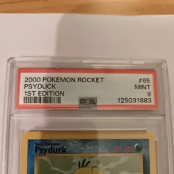 2000 Pokemon Rocket #65 - Psyduck -Mint - 1st Edition - PSA 9 - Image 5