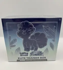 Pokemon TCG Sword & Shield Silver Tempest Elite Trainer Box Alolan Vulpix Sealed - Image 1