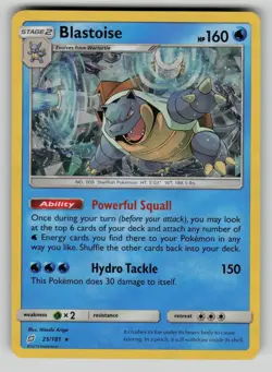 Blastoise 25/181 Rare Team Up Pokemon NM (cracked ice) - Image 1