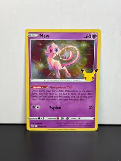 2021 Pokemon - Celebrations TCG Mew Rare Holo #011/025 QTY - Image 1