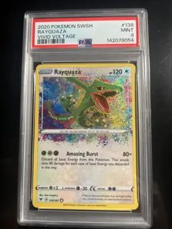 RAYQUAZA 138 VIVID VOLTAGE AMAZING RARE POKEMON MINT - Image 1