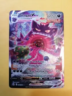 2021 POKEMON SWSH FUSION STRIKE #271/264 GENGAR VMAX SECRET RARE ALTERNATE ART - Image 1