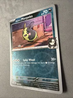 Pokemon TCG * Destined Rivals 137/182 Marnie's Morpeko C * REVERSE HOLO * NM - Image 2