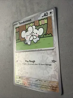 Pokemon TCG * SV Surging Sparks * 157/191 Tandemaus Common * REVERSE HOLO * NM - Image 2