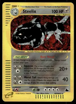 *FRI NIGHT* Steelix H29/H32 Holo Skyridge Holo Rare - Image 1