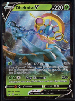 Dhelmise V 009/202 Ultra Rare Sword & Shield Pokemon TCG Near Mint - Image 1