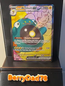 Iono's Bellibolt EX 172/159 SV09 Journey Together Ultra Rare Pokemon TCG NM - Image 1