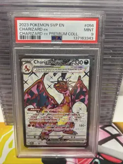 CHARIZARD EX - 2023 POKEMON SVP EN #056 PROMO PREMIUM COLL. - PSA 9 Mint - Image 1