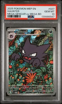 Haunter MEP 027 Black Star Promo Pokemon PSA 10 Gem Mint - Image 1