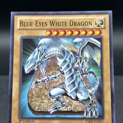 Blue-Eyes White Dragon YSKR-EN001 1st Edition Common Yugioh Card #B - Image 3