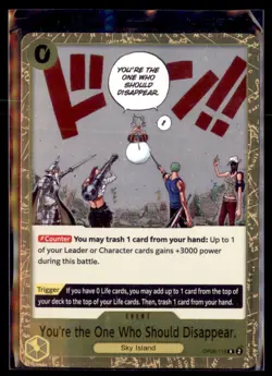 One Piece The Best- Vol. 2 OP06-115 You're the One Who Should Disappear. - Image 1