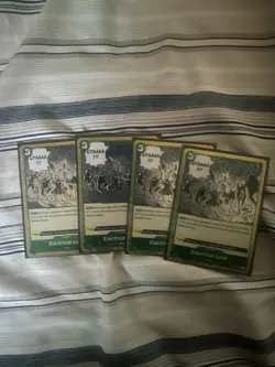 Play Set. One Piece CCG Electrical Luna OP08-036 - Two Legends ENGLISH FOIL Rare - Image 1