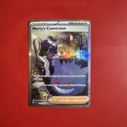 Mortys Conviction 211/162 Temporal Forces Special Illustration Rare NM Pokemon - Image 1