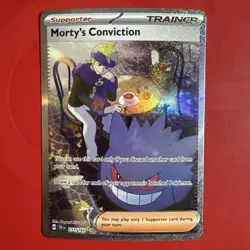 Mortys Conviction 211/162 Temporal Forces Special Illustration Rare NM Pokemon - Image 2