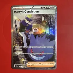 Mortys Conviction 211/162 Temporal Forces Special Illustration Rare NM Pokemon - Image 3