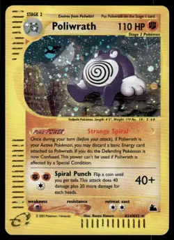 *FRI NIGHT* Poliwrath H24/H32 Holo Skyridge Holo Rare - Image 1