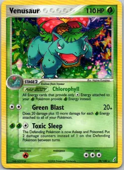 VENUSAUR ~ Crystal Guardians HOLO RARE (#28/100) Pokemon TCG ~LOOK! - Image 1