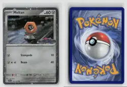 Meltan Stellar Crown Stamped #102/142 Cosmos Holo Promo Pokemon TCG NM - Image 3